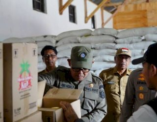 Wabup Bone Andi Akmal Pantau Stok Beras Bulog, Pastikan ketersediaan Beras