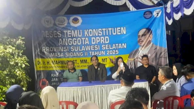 Anggota DPRD Sulsel dari Fraksi NasDem, Mahmud.