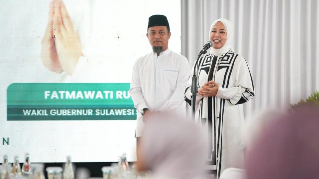 Gubernur Andi Sudirman dan Wagub Fatmawati Rusdi.