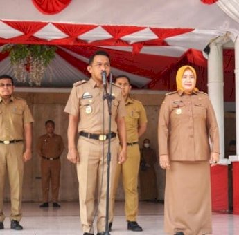 Pimpin Apel Perdana, Bupati Syaharuddin Ajak ASN Sidrap Bekerja Tulus-Ikhlas