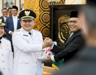 Sertijab Wali Kota Makassar, Munafri Arifuddin Terima Estafet Kepemimpinan dari Danny Pomanto