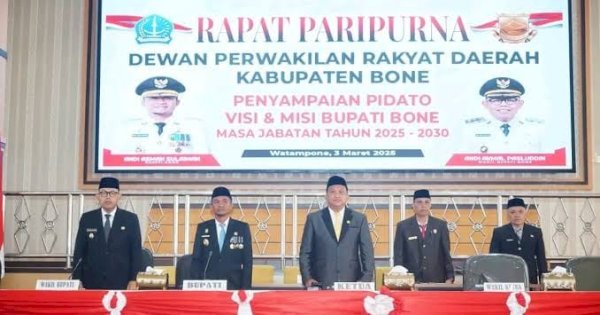 Bupati Andi Asman Paparkan Visi Misi Bupati dan Wakil Bupati Bone Maberre