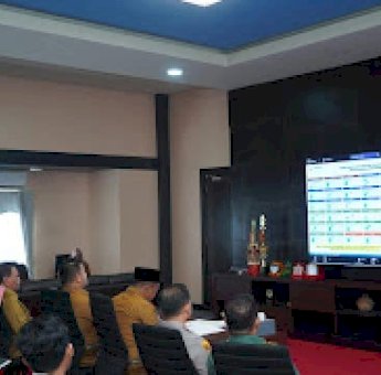 Pemkab Luwu Ikuti Rakor Pengendalian Inflasi Bersama Kemendagri Secara Daring