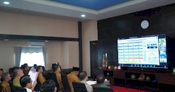 Pemkab Luwu Ikuti Rakor Pengendalian Inflasi Bersama Kemendagri Secara Daring