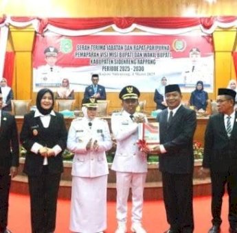 Wagub Sulsel Fatmawati Rusdi Hadiri Sertijab Bupati dan Wabup Sidrap