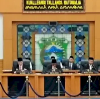 DPRD Pangkep Gelar Rapat Paripurna Pidato Sambutan Bupati Pangkep Yusran Lalogau periode 2025-2030