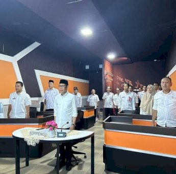 Wabup Soppeng bersama Kepala SKPD Ikuti Peluncuran IKPD MCP Tahun 2025 Secara Virtual