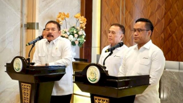 Jaksa Agung Burhanuddin saat Jumpa Pers Soal Kasus Pertamina.