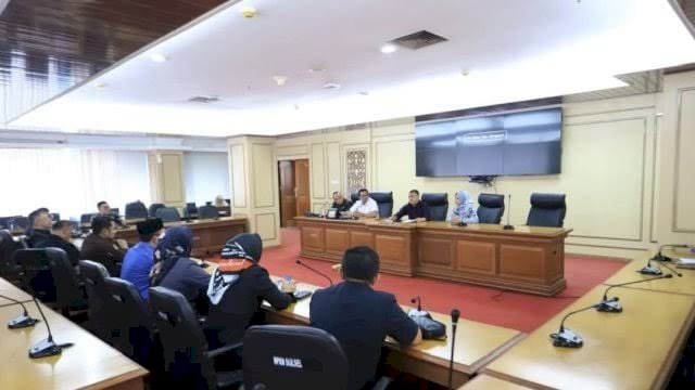 Audiensi Pansus DPRD Sukambumi ke DPRD Sulsel.