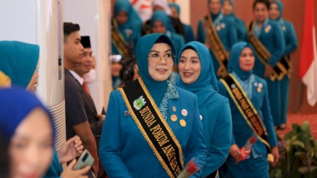 Ketua TP PKK Kabupaten Pinrang, Hj. A. Sri Widiyati Irwan.