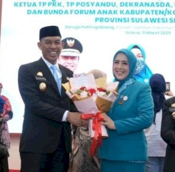 Dilantik Serentak, Rozalina A Mahyanto Resmi Jabat Ketua TP PKK Sinjai