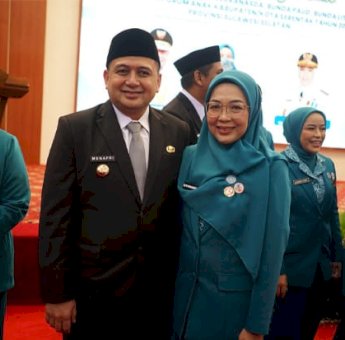 Resmi Dilantik Jadi Ketua PKK Makassar, Melinda Aksa Siap Kolaborasi dengan Program Provinsi dan Pusat