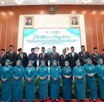 Resmi Dilantik, Ketua TP-PKK Luwu Utara Misnawati Andi Rahim Prioritaskan Kesejahteraan Keluarga dan Literasi