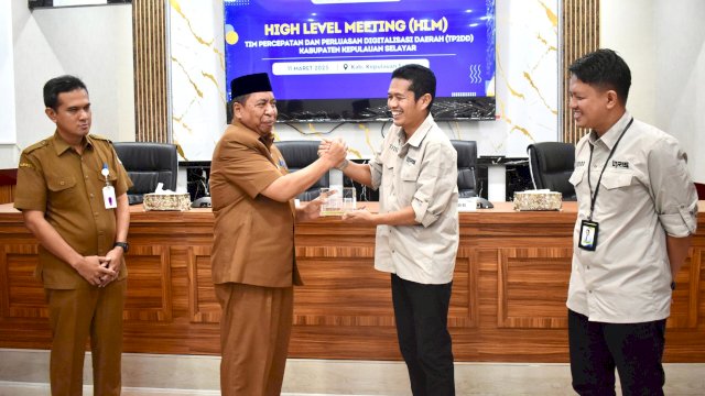 Pemkab Kepulauan Selayar Gelar High Level Meeting untuk Percepatan Digitalisasi Daerah.