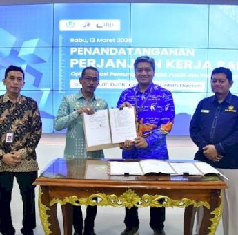 Sekda Sinjai Ikuti Penandatanganan PKS Optimalisasi Pemungutan Pajak Pusat Dan Daerah Via Daring