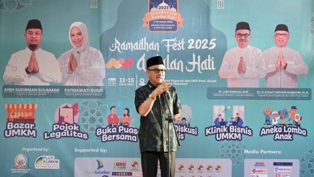 Sekda Sulsel, Jufri Rahman Buka Ramadhan Fest Andalan Hati.