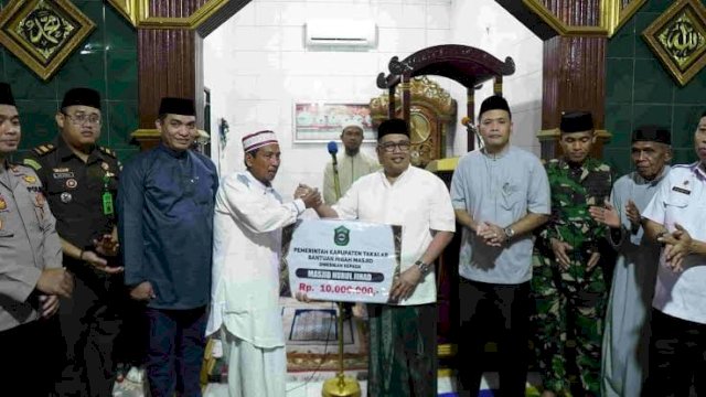 Bupati Takalar Daeng Manye Safari Ramadhan di Masjid Nurul Jihad.