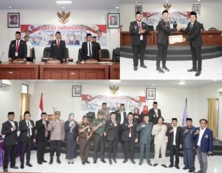 Bupati Yusuf Ritangnga Sampaikan Pidato Perdananya di Rapat Paripurna DPRD Enrekang