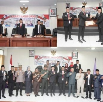 Bupati Yusuf Ritangnga Sampaikan Pidato Perdananya di Rapat Paripurna DPRD Enrekang