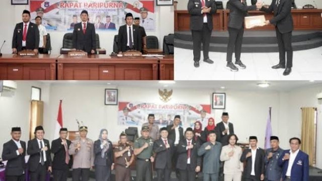 Pidato perdana Bupati Enrekang Muhammad Yusuf Ritangnga.