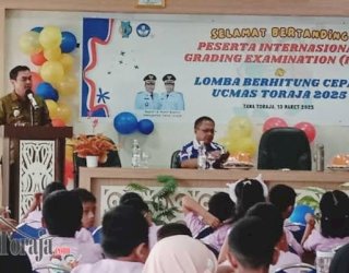 Bupati Tana Toraja Zadrak Tombeg Buka IGE dan Lomba Berhitung Cepat UCMAS