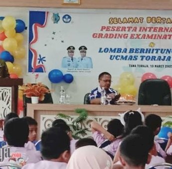 Bupati Tana Toraja Zadrak Tombeg Buka IGE dan Lomba Berhitung Cepat UCMAS