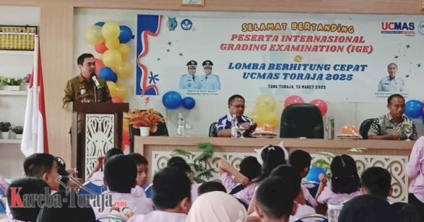 Bupati Tana Toraja Zadrak Tombeg Buka IGE dan Lomba Berhitung Cepat UCMAS