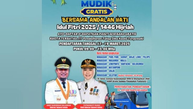 Mudik Gratis Bersama Andalan Hati.