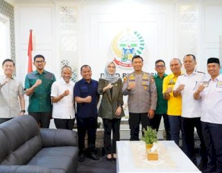Irjen Pol Yudhiawan Pamitan dengan Pimpinan dan Anggota DPRD Sulsel