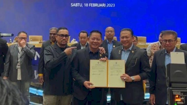 Ketua IMI Sulsel, Rusdi Masse, Bersama Ketua Umum IMI.