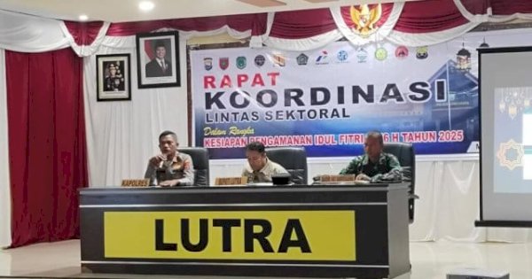 Jelang Idulfitri, Pemkab Bersama Polres Lutra Gelar Rakor Kesiapan Pengamanan