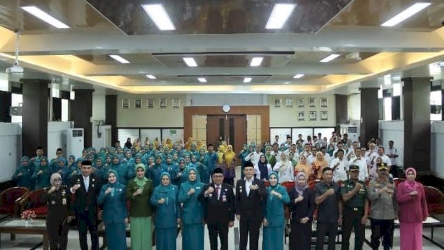 Bupati Daeng Manye Lantik TP. PKK Kabupaten Takalar Masa Bakti 2025-2030.