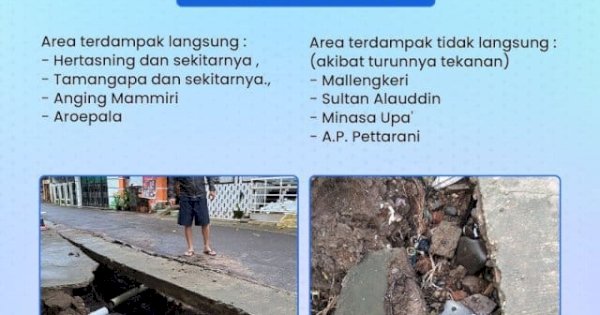 PDAM Makassar Lakukan Perbaikan Kebocoran di Jalan Beringin Gowa, Sejumlah Area Terdampak-Pelanggan Diminta Pengertiannya