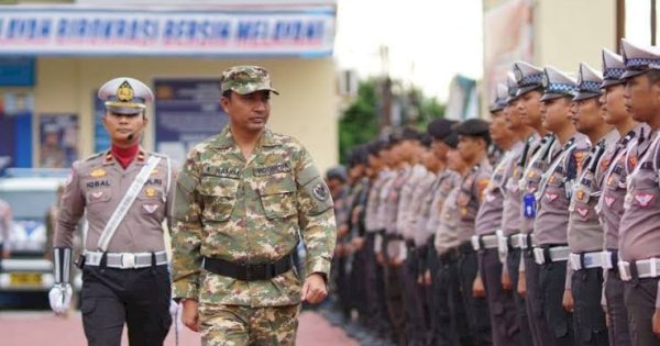 Apel Gelar Pasukan, Bupati Lutra Andi Rahim Pastikan Kesiapan Pengamanan Lebaran