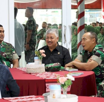 Bupati Irwan Hamid Sambut Kehadiran Pangdam XIV/Hasanuddin Mayjen TNI Windiyatno di Makodim 1404/Pinrang