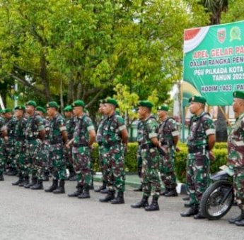 Jelang PSU, Kodim 1403 Palopo Gelar Apel Pasukan