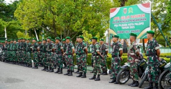 Jelang PSU, Kodim 1403 Palopo Gelar Apel Pasukan