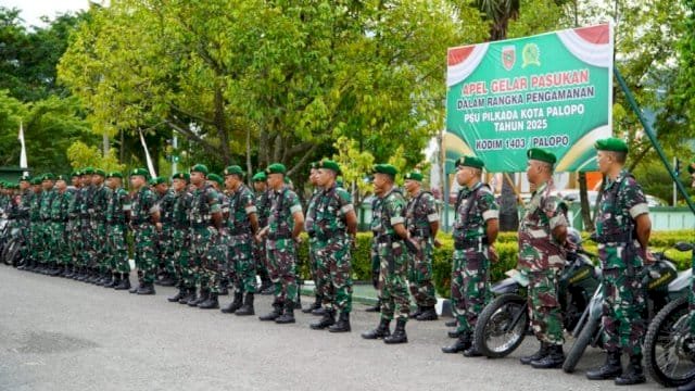 Kodim 1403 Palopo Gelar Apel Pasukan.