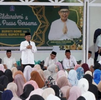Buka Bersama Tenaga Kesehatan, Bupati Bone: Jangan Tiktokan Saat Jam Kerja