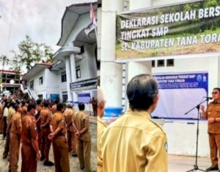Bupati Tana Toraja Zadrak Tombeg Deklarasi Sekolah Bersinar