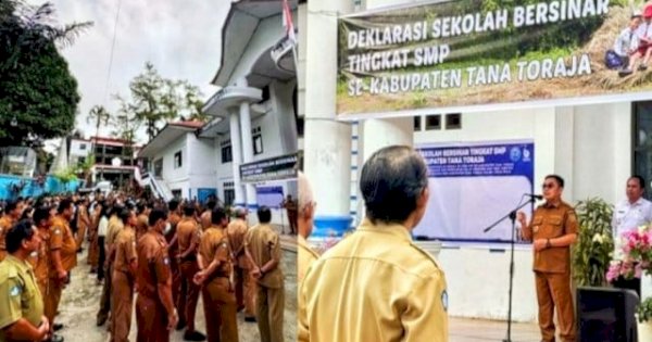 Bupati Tana Toraja Zadrak Tombeg Deklarasi Sekolah Bersinar