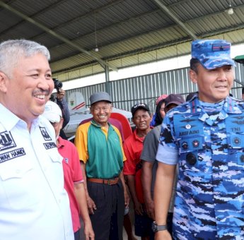 Irwan Hamid Dampingi Komandan Lanud Sultan Hasanuddin Silaturahmi Bersama Masyarakat Malimpung