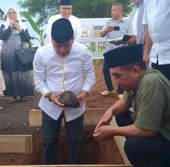 Peletakan Batu Pertama UNH, Nurdin Halid: Investasi Besar dalam Pendidikan untuk Mencerdaskan Anak Bangsa