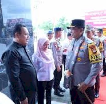 Ketua DPRD Luwu Utara Amir Makhmud Sambut Kunjungan Kerja Kapolda Sulsel di Lutra