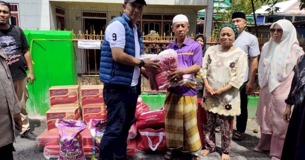 Dinsos Sulsel Salurkan Bantuan untuk Korban Kebakaran di Pulau Barrang Lompo Makassar