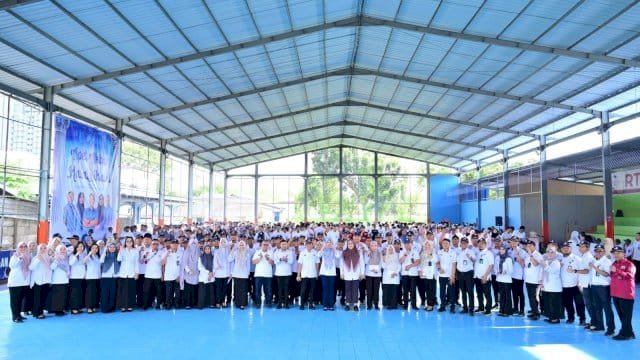 PDAM Makassar Gelar Apel dan Halal Bi Halal Pasca Libur Idul Fitri.