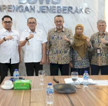 Bupati Jeneponto Paris Yasir Kunjungi BBWS Pompengan Jeneberang: Air Adalah Kunci Peningkatan Pertanian