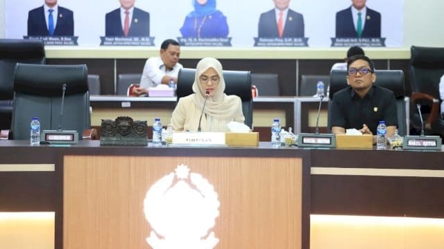 Ketua DPRD Sulsel Andi Rachmatika Dewi, Bersam Wakil Ketua, Fauzi Andi Wawo.