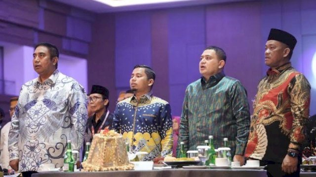 Wali Kota Makassar, Munafri Arifuddin didampingi Wakil Wali Kota Makassar Aliyah Mustika Ilham