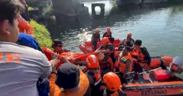 Korban Tenggelam disungai Kalibone Pangkep ditemukan Meninggal Dunia